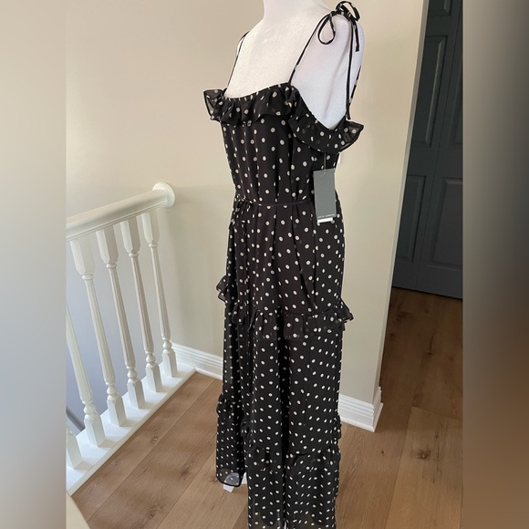 Julia Jordan Black and White Polka Dot Maxi Dress - Picture 6 of 10